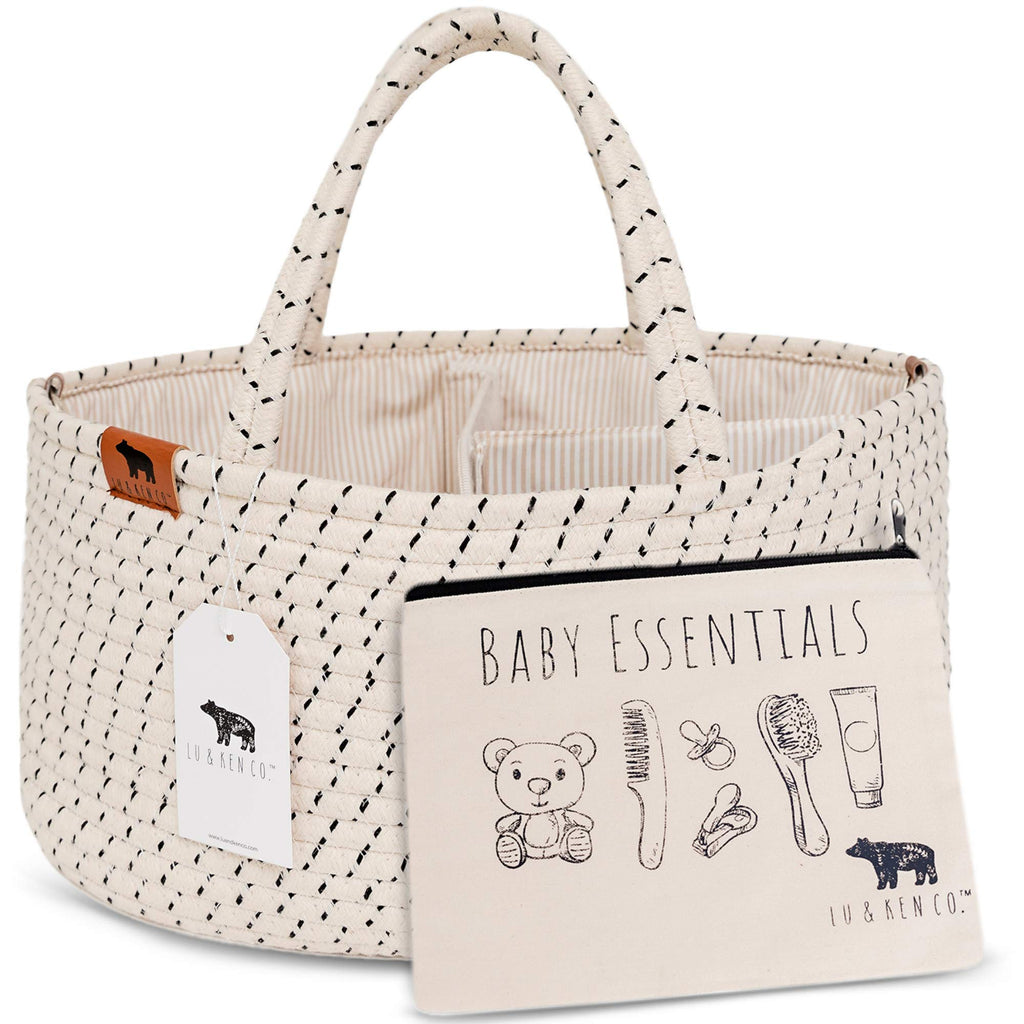 Neutral Bedside Organizer for New Moms