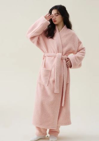 Cozy Cloud Plush Robe for Moms