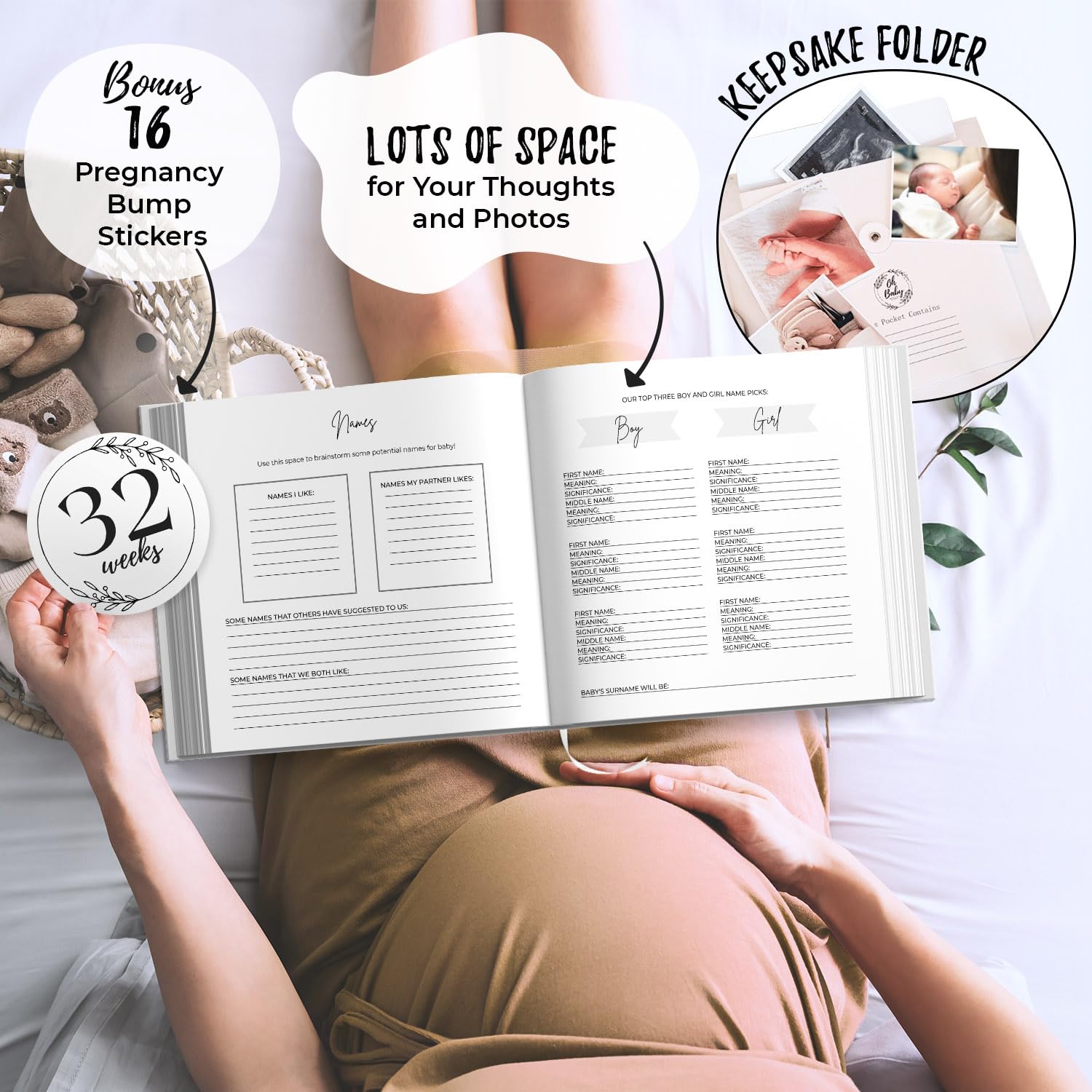 Oh Baby Pregnancy Journal & Memory Book