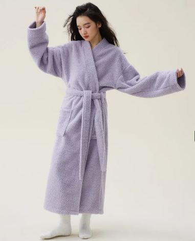 Cozy Cloud Plush Robe for Moms
